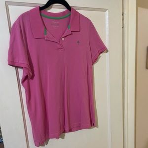 Lilly Pulitzer pink golf shirt size large